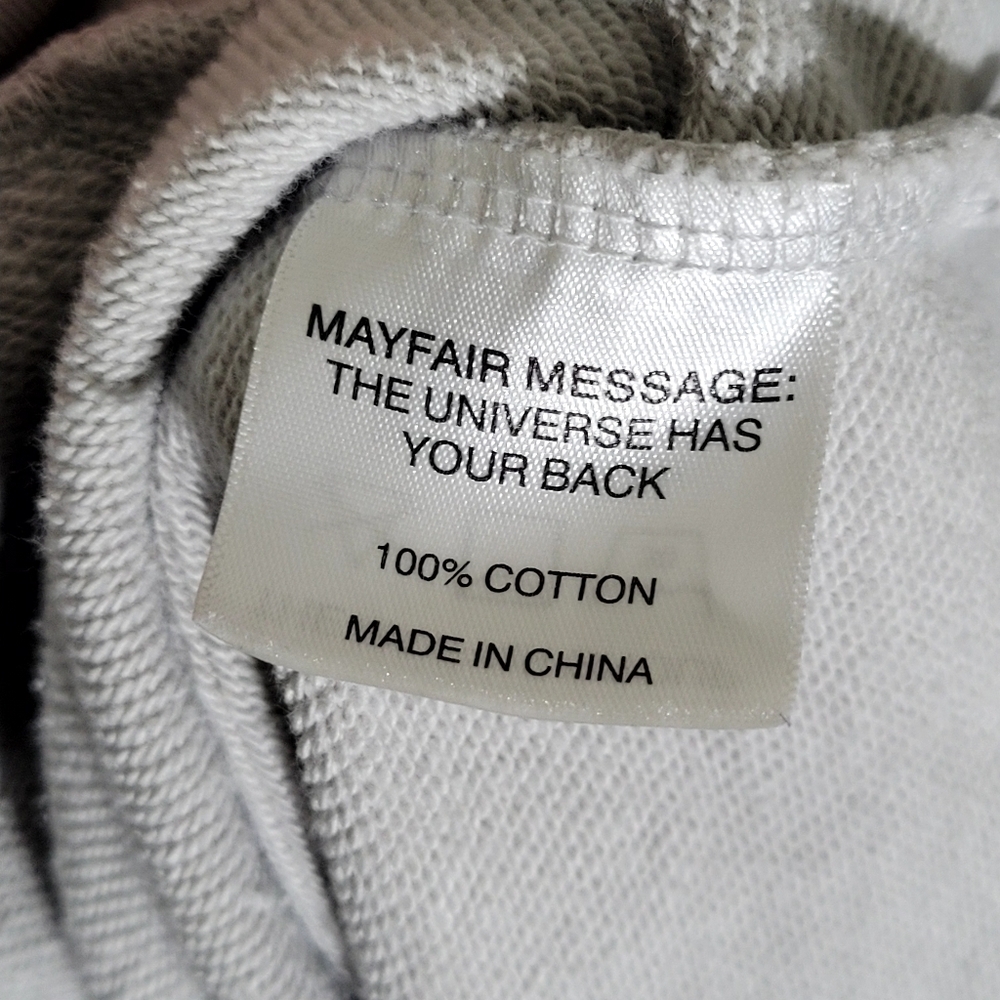 Oversized White Hoodie with Blue Graphic Text - Picture 5 of 9